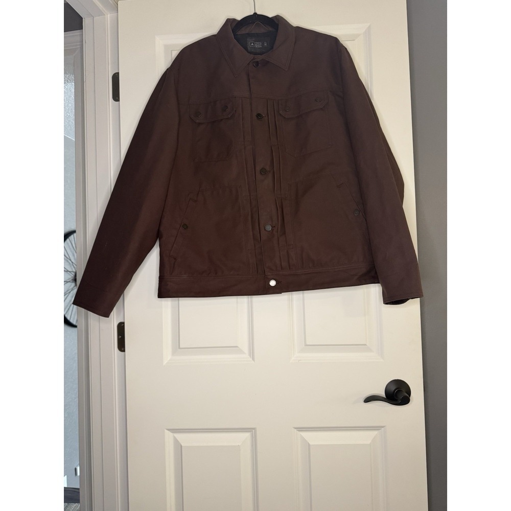 Triple Aught Design Outrider Lined Waxed Canvas Men's Jacket Xl Brown Nwot